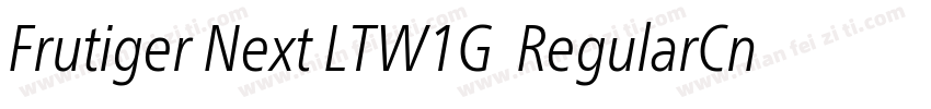 Frutiger Next LTW1G  RegularCn字体转换